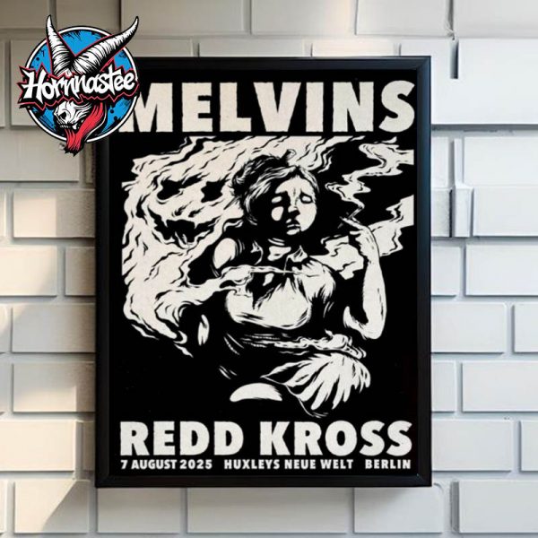 Melvins Band Stop Your Whining Tour 2025 Berlin Poster Show On August 7 2025 At Huxleys Neue Welt In Berlin Poster Home Decor Canvas