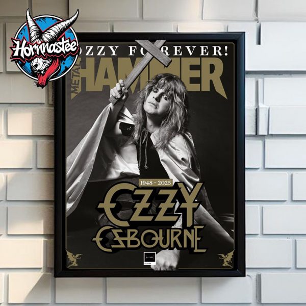Metal Hammer New Issue Tribute Ozzy Osbourne 1948-2025 Poster Home Decor Canvas