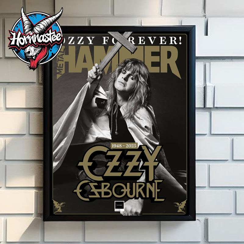 Metal Hammer New Issue Tribute Ozzy Osbourne 1948-2025 Poster Home Decor Canvas Metal Hammer New Issue Tribute Ozzy Osbourne 1948-2025 Poster Home Decor Canvas