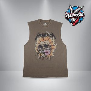 Metallica Burning Flower Sleeveless Unisex Tank Top
