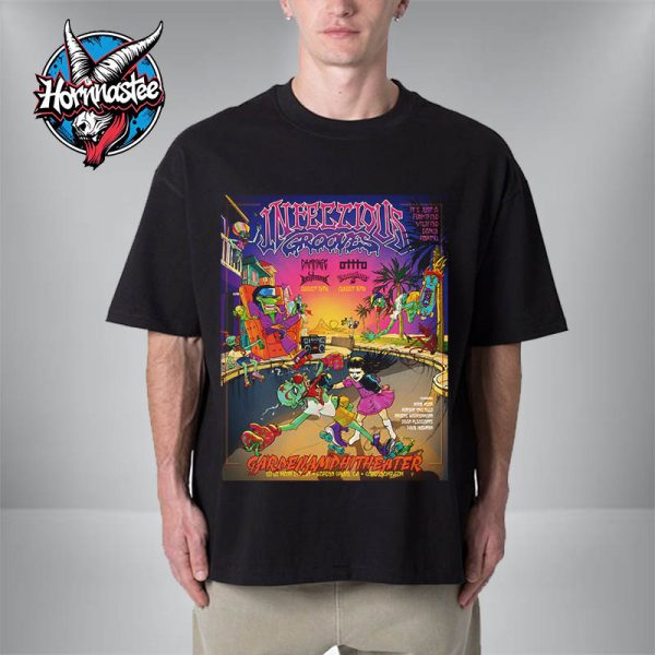 Metallica Infectious Grooves Poster Show At Garden Amphitheater On August 15-16 2025 In Garden Grove CA Unisex T-Shirt