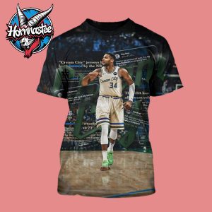 Milwaukee Bucks Cream City Jersey City Edition Uniform 2025-2026 Giannis Antetokounmpo All Over Print Shirt