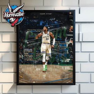 Milwaukee Bucks Cream City Jersey City Edition Uniform 2025-2026 Giannis Antetokounmpo Poster Home Decor Canvas