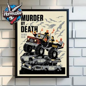 Murder By Death The End Of The Line Salt Lake City Show On August 19 2025 In Utah Poster Home Decor Canvas