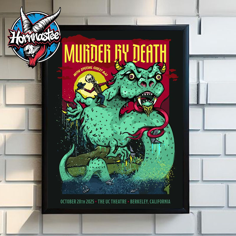 Murder By Death Venue Poster At The UC Theatre On October 28 2025 In Berkeley California Poster Home Decor Canvas Murder By Death Venue Poster At The UC Theatre On October 28 2025 In Berkeley California Poster Home Decor Canvas