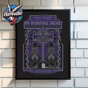 My Morning Jacket Austin City Limits Hall Of Fame ACL Live At The Moody Theater On August 1 2025 Poster Home Decor Canvas