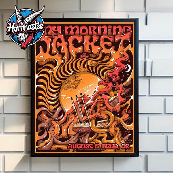 My Morning Jacket Bend Oregon Venue Poster Show At The Hayden Homes Amphitheater On August 5 2025 Poster Home Decor Canvas