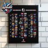 NBA 2025-2026 NBA On ESPN Regular Season Official Schedule Poster Home Decor Canvas