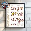 Houston Rocket 2025-26 Regular Season Schedule Poster Home Decor Canvas Horizontal