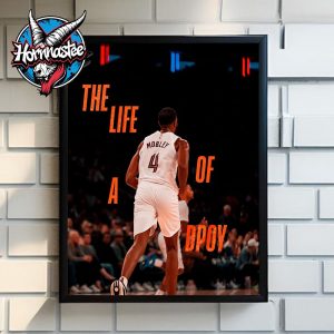 NBA Evan Mobley Cleveland Cavaliers The Life Of A DPOY 2025 Poster Home Decor Canvas