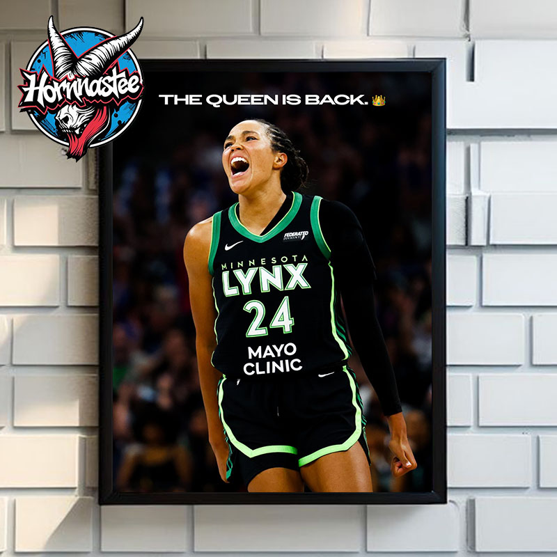 Napheesa Collier Minnesota Lynx The Queen Is Back Poster Home Decor Canvas Napheesa Collier Minnesota Lynx The Queen Is Back Poster Home Decor Canvas