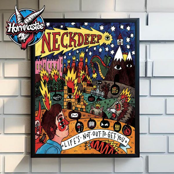 Neck Deep 10 Years Of Life’s Not Out To Get You Poster Home Decor Canvas