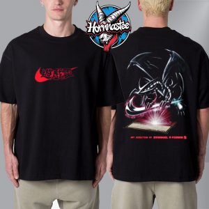 Nike x Yu Gi Oh Red Eyes Black Dragon Concept Unisex T Shirt Two Sided
