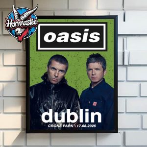 Oasis Live 25 Dublin Poster At Croke Park Dublin On August 17 2025 Poster Home Decor Canvas