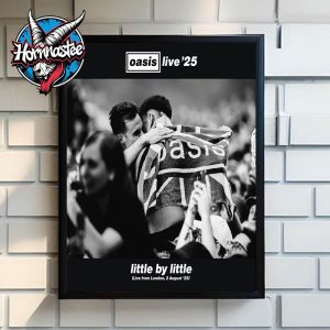 Oasis Live 25 Little By Little Live From London 2 August 25 Poster Home Decor Canvas