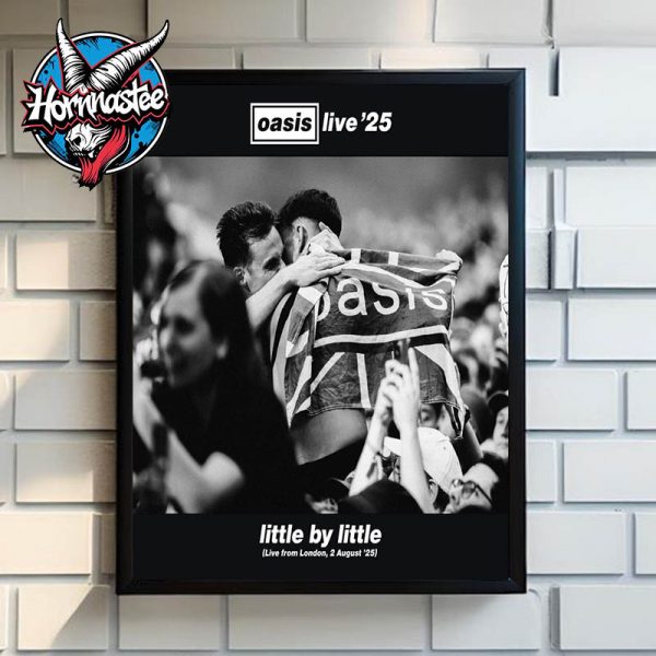 Oasis Live 25 Little By Little Live From London 2 August 25 Poster Home Decor Canvas