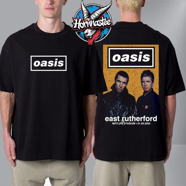 Oasis Live 25 North America Tour East Rutherford At Metlife Stadium On September 1 2025 Unisex T Shirt Two Sided