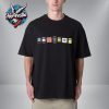 Oasis x Paul Smith Signature Stripe Black Unisex T Shirt
