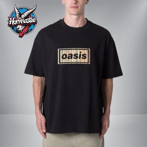 Oasis x Paul Smith Signature Stripe Black Unisex T Shirt