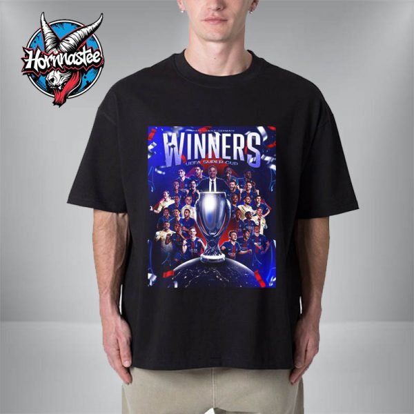 PSG Paris Saint Germain Winners UEFA Super Cup 2025 Unisex T-Shirt
