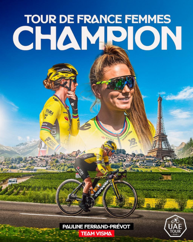 Pauline Ferrand Prevot Team Visma The French Champion Tour De France Femmes 2025 For 40 Years