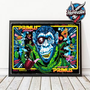 Primus Band Onward And Upward Tour 2025 Final Sacramento CA Poster 2 Nights At Channel 24 On August 7-8 2025 Poster Home Decor Canvas Horizontal