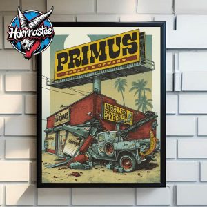 Primus Band San Diego Concert Onward And Upward 2025 At Calcoast Credit Union Open Air Theatre On August 2 2025 In San Diego Poster Home Decor Canvas