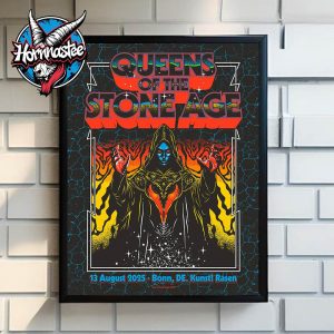 Queen Of The Stone Age Bonn Germany Show On August 13 2025 At Kunst Rasen Poster Home Decor Canvas