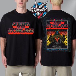 Queen Of The Stone Age Bonn Germany Show On August 13 2025 At Kunst Rasen Unisex T-Shirt Two Sided