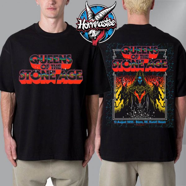 Queen Of The Stone Age Bonn Germany Show On August 13 2025 At Kunst Rasen Unisex T-Shirt Two Sided