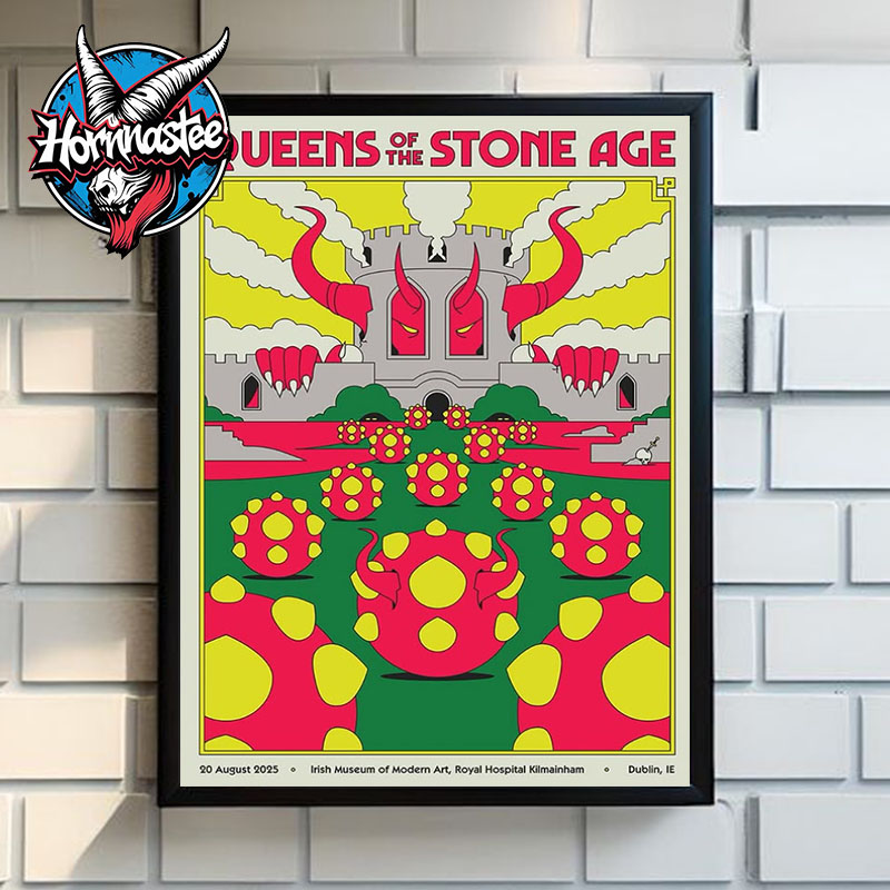 Queen Of The Stone Age Dublin Show On August 20 2025 At Irish Museum of Modern Art In Dublin IE Poster Home Decor Canvas Queen Of The Stone Age Dublin Show On August 20 2025 At Irish Museum of Modern Art In Dublin IE Poster Home Decor Canvas