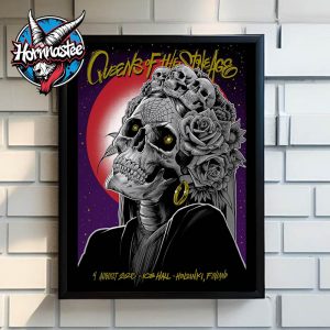 Queen Of The Stone Age Helsinki Finland Event Poster At Helsinki Ice Hall On August 4 2025 Poster Home Decor Canvas