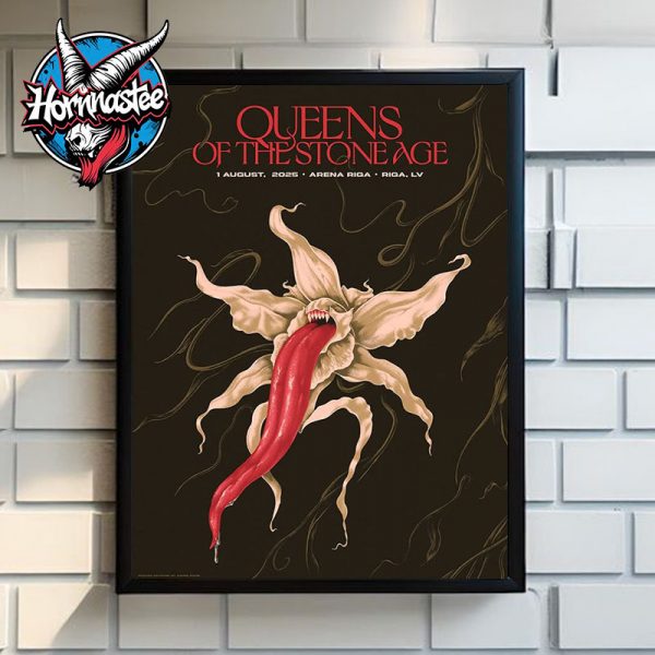 Queen Of The Stone Age Riga Concert On August 1 2025 At Arena Riga In Riga Latvia Poster Home Decor Canvas