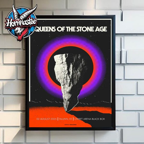 Queens Of The Stone Age Tallinn Estonia Poster Show At Unibet Arena Black Box On August 2 2025 In Tallinn Poster Home Decor Canvas