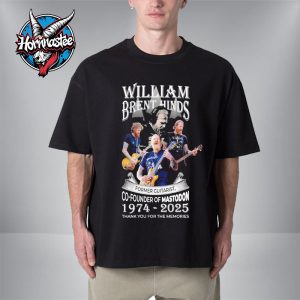 RIP William Brent Hinds Mastodon 1974-2025 Thank You For The Memories Unisex T-Shirt