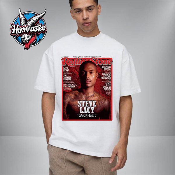 Rolling Stone Magazine Steve Lacy Wild Heart Rolling Stone September 2025 Cover Star Unisex T-Shirt