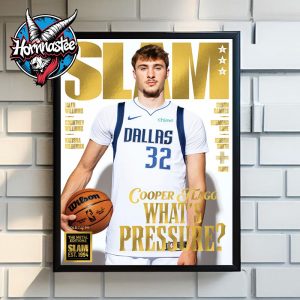 SLAM x Cooper Flagg Dallas Mavericks Magazine Covers What’s Pressure Gold Metal Poster Home Decor Canvas