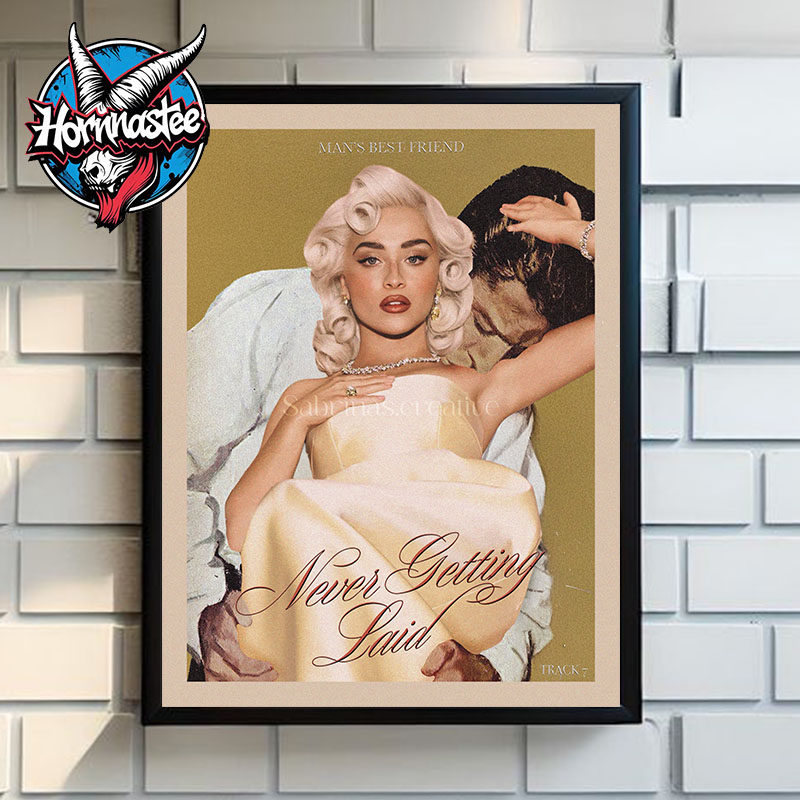 Sabrina Carpenter Album Man's Best Friend Track 7 Never Getting Laid Covers Poster Home Decor Canvas Sabrina Carpenter Album Man's Best Friend Track 7 Never Getting Laid Covers Poster Home Decor Canvas