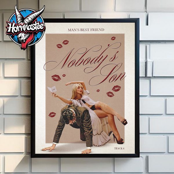 Sabrina Carpenter Man’s Best Friend Track 6 Nobody’s Son Album Covers Poster Home Decor Canvas