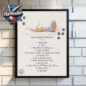 Sabrina Carpenter New Album Man’s Best Friend by Sabrina Carpenter Poster Songs List Poster Home Decor Canvas