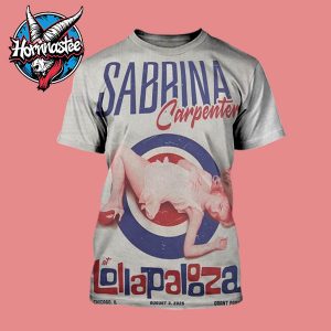 Sabrina Carpenter Lollapalozza Festival 2025 Show At Grant Park On August 3 2025 In Chicago Illinois All Over Print Shirt