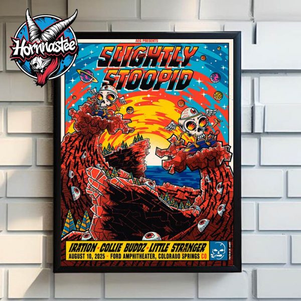 Slightly Stoopid Colorado Springs Show At Ford Amphitheater On August 10 2025 Poster Home Decor Canvas