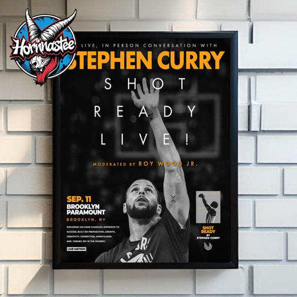 Stephen Curry Shot Ready Live At Brooklyn Paramount On September 11 2025 Poster Home Decor Canvas