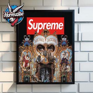 Supreme x Michael Jackson King Of Pop Poster Home Decor Canvas
