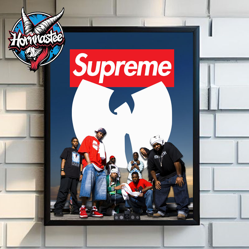 Supreme x Wu Tang Clan Fall Winter 2025 Photo Tee Poster Home Decor Canvas Supreme x Wu Tang Clan Fall Winter 2025 Photo Tee Poster Home Decor Canvas
