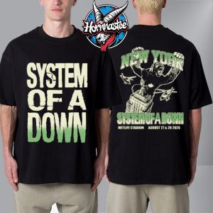 System Of A Down Venue Tee At MetLife Stadium On August 27 28 2025 In New York Unisex T Shirt Two Sided