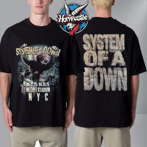 System Of A Down Venue Tee In New York 2025 On August 27 28 2025 At Metlife Stadium King Kong New York Unisex T Shirt Two Sided
