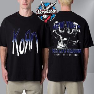 System Of A Down x Korn Venue Tee At Metlife Stadium On August 27 28 2025 In New York Unisex T Shirt Two Sided