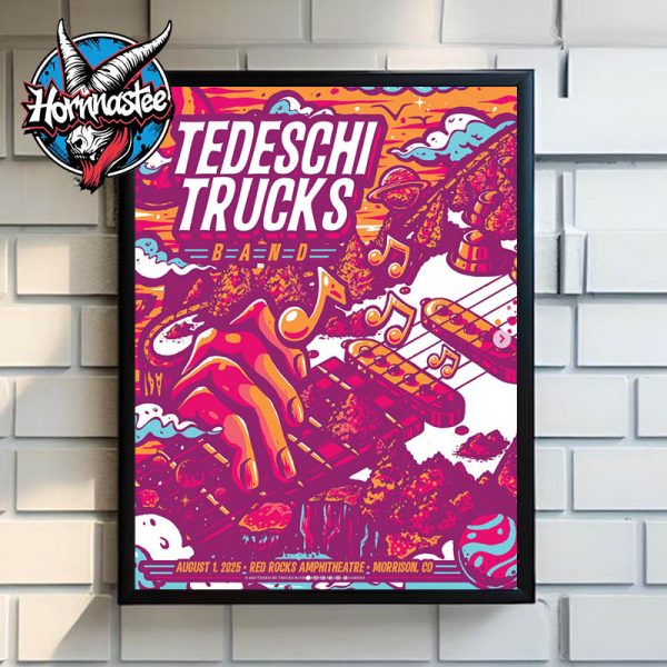 Tedeschi Trucks Band Morrison Show Night 1 At Red Rocks Amphitheatre On August 1 2025 In Morrison Colorado Poster Home Decor Canvas