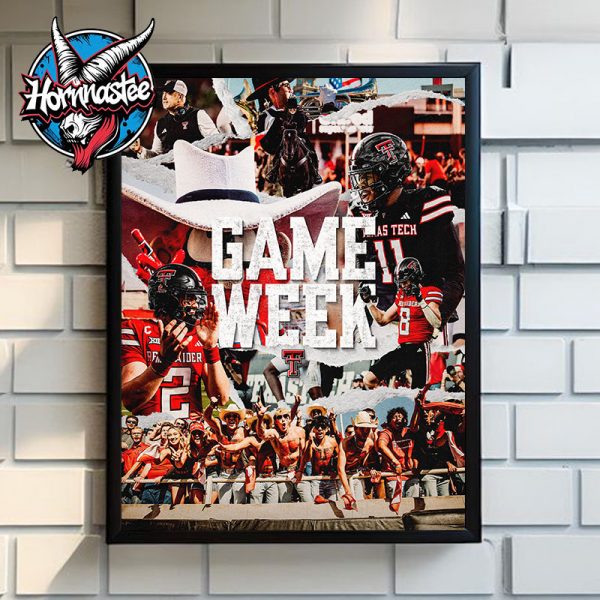 Texas Tech Football Game Week Poster Home Decor Canvas